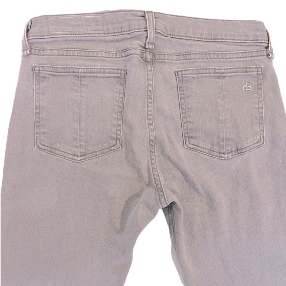 Rag & Bone Gray Skinny Low Rise Denim Jeans - Picture 6 of 9